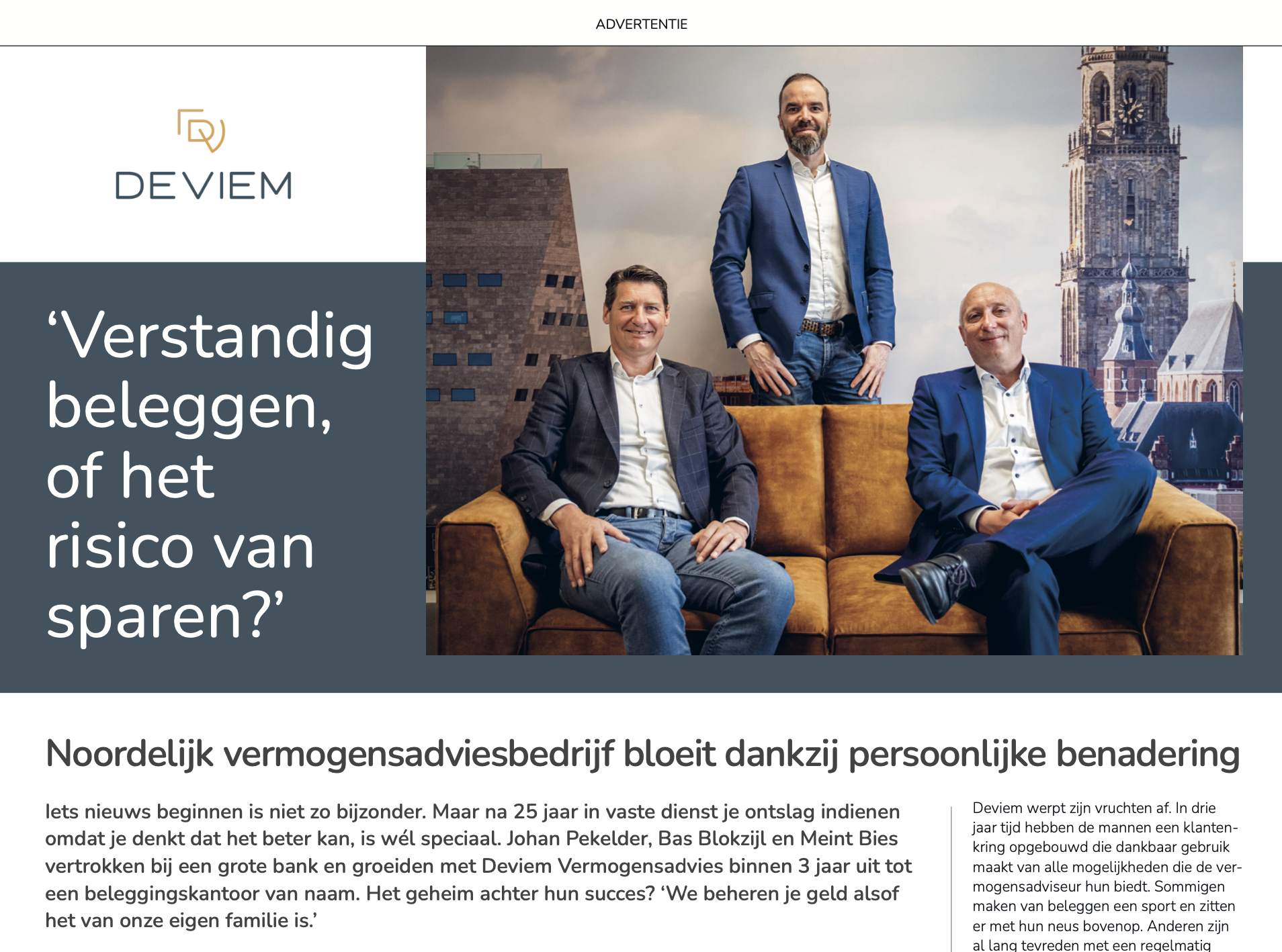 Deviem Advertentie