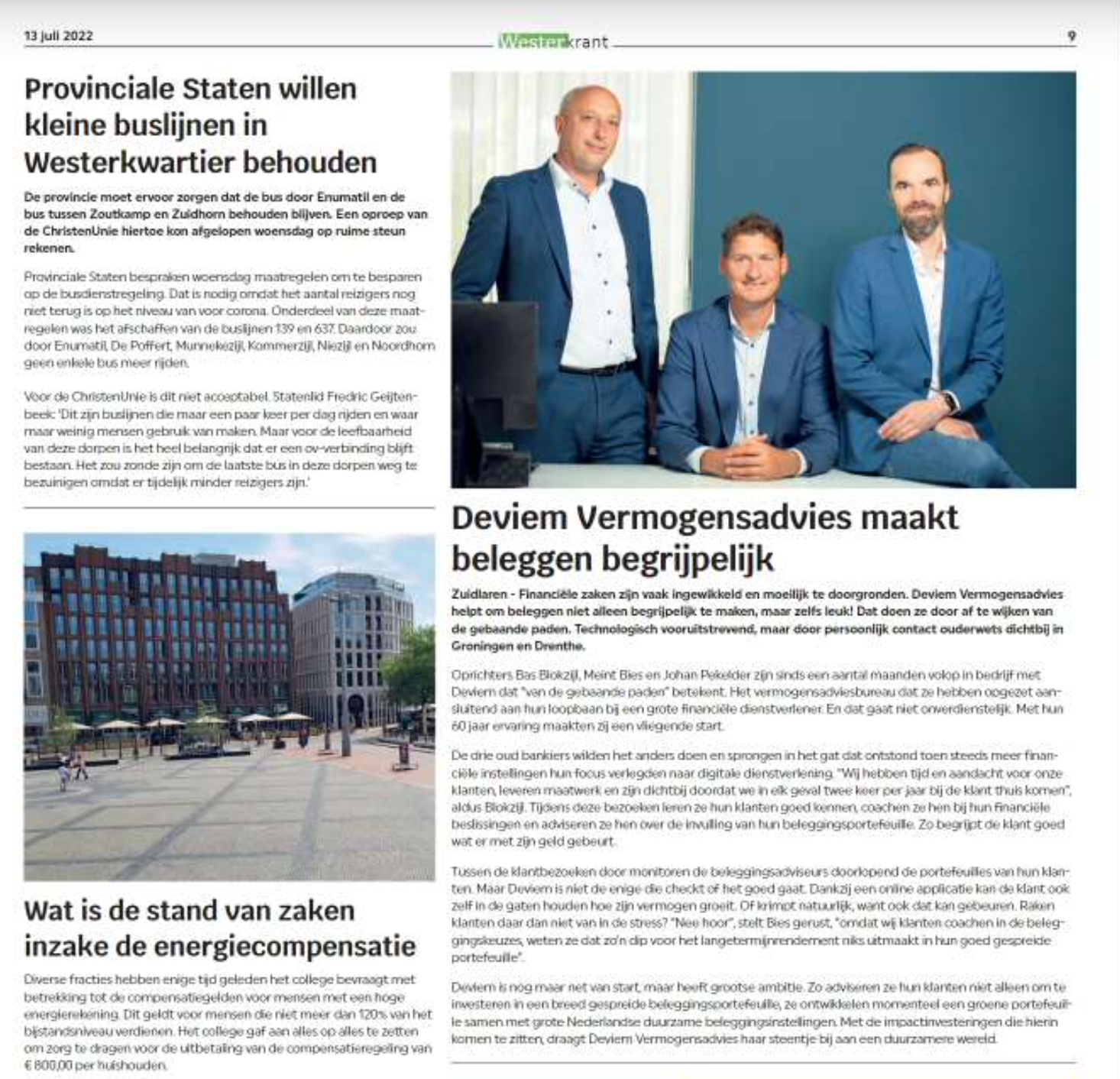 Westerkrant – 13 juli 2022